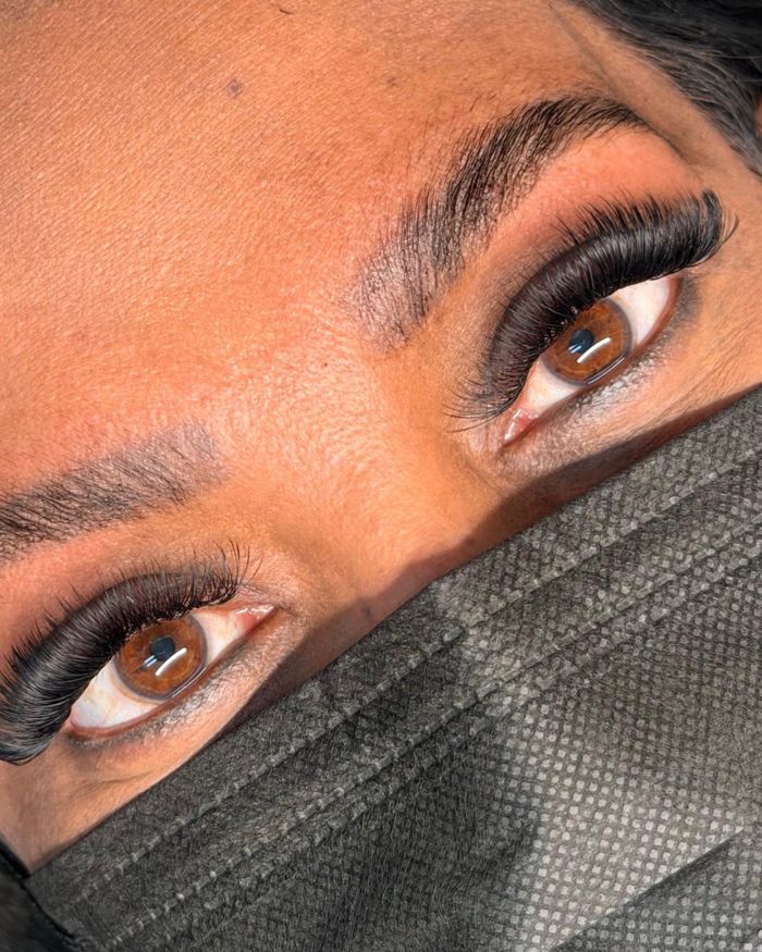 Dramatic volume set, close-up
